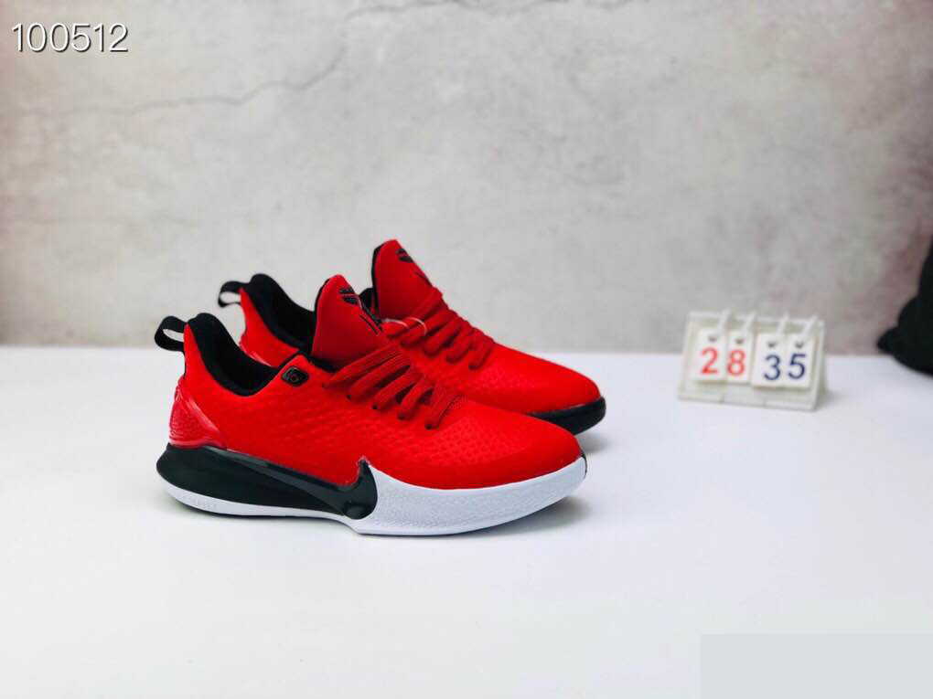 Nike Kobe Mamba Focus 5 Kid Shoes Red White
